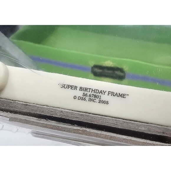 Vintage Department 56 Porcelain Snowbabies 4x6 Picture Frame Super Birthday 7" - Picture 7 of 10